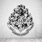 Preview: 46158 Harry Potter - Hogwarts Wappen Wandsticker